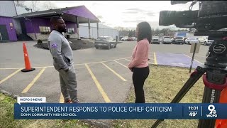 Superintendent of Cincinnati high school responds to police chief's criticism