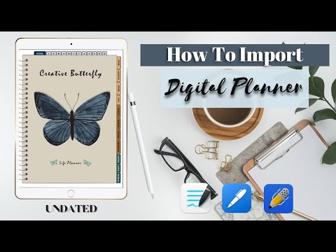 How To Import Your Digital Planner into: Goodnotes, Noteshelf, Notability | Ipad | Etsy