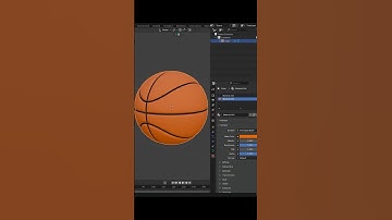 Basketball Modeling in Blender 4.3 #3d #blender #basketball #toys #keychain