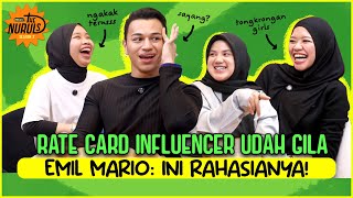 THE NURULS: EMIL MARIO BUKA RAHASIA RATE CARD INFLUENCER! HOST LANGSUNG PADA NYATET