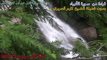قراءة من سورة الأنبياء براوية قنبل عن ابن كثير المكي لفضيلة الشيخ كارم الحريري