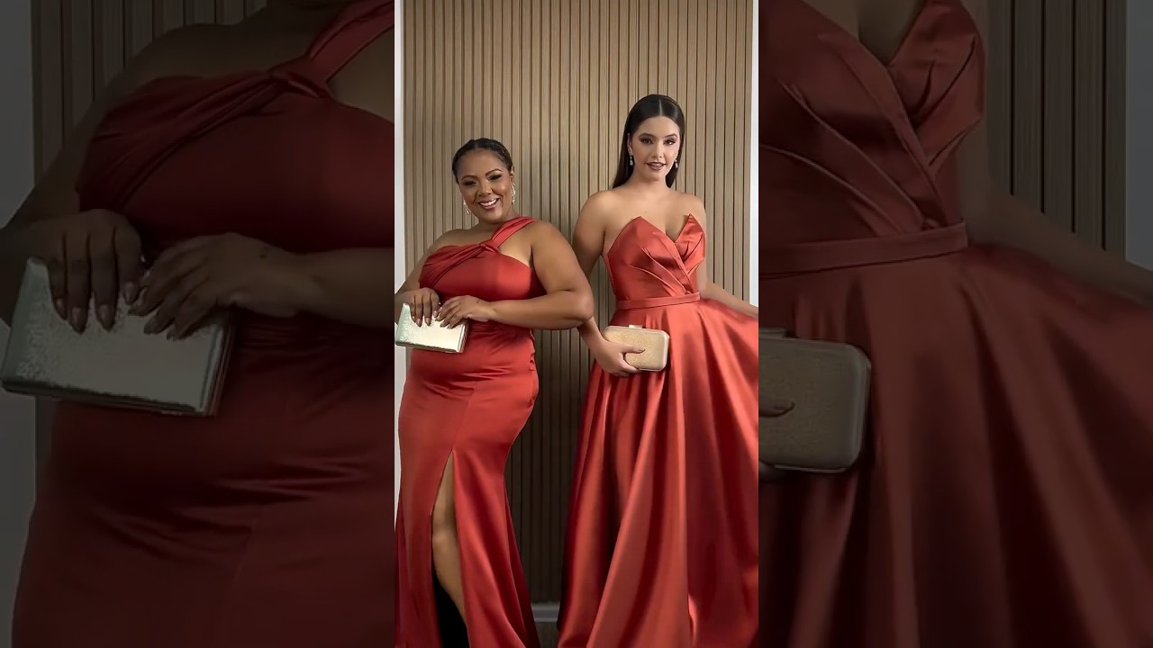 Vestidos para madrinha na paleta terracota 🧡