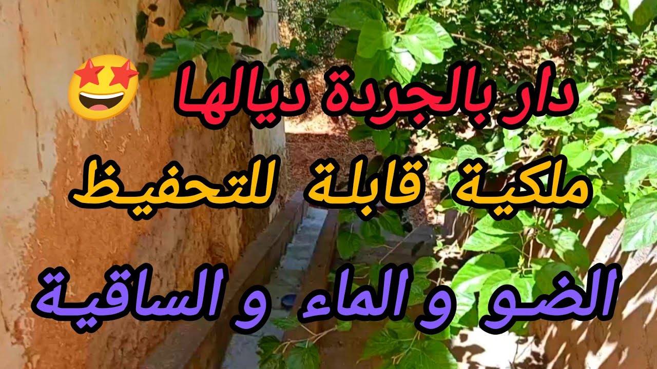 ✅⛔ تم البيع ⛔✅ دار بجردا ديالها 553 متر ملكية قابلة للتحفيظ ، جماعة عزابة بثمن 18 مليون .0652902061 
