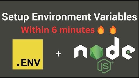 NodeJS+ DotEnv Tutorial | Within 6 Minutes🔥🔥| Code With Ayush