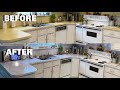 DIY Kitchen Countertop Makeover With Contact Paper