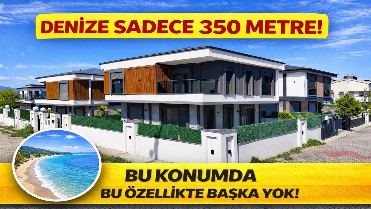 BU FİYATA BU KONUMDA BU ÖZELİKTE BAŞKA YOK 4+1 HAVUZLU KÖŞE KONUMDA DENİZE 350 YERDEN ISITMALI 
