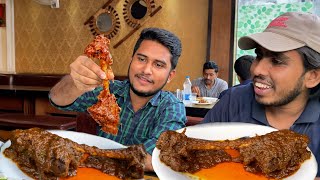 Eating Lunch(Mutton Leg Piece Curry & Rice) With Friends at Jomidari Bhoj