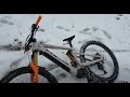 Test du nouveau vttae focus thron sous la neige  2 500m daltitude  mme pas froid 