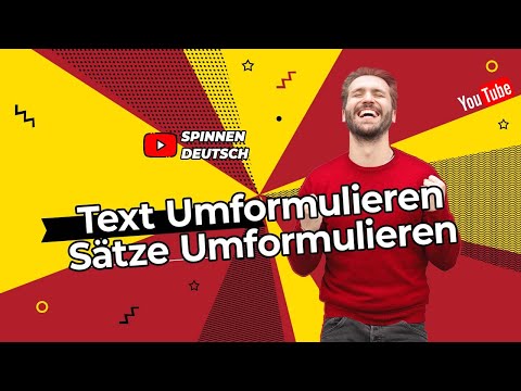 Video: Was bedeutet umformulieren in einem Satz?