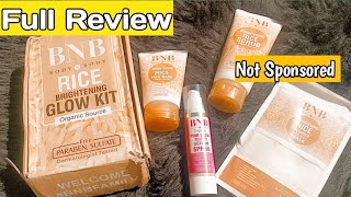 Bnb Rice glow kit review ✨ | Viral glass Skin With Rice kit | Whitening kit 🥹