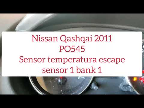 Nissan Qashqai 2011-p0545 sensor temperatura escape sensor 1bank1 Motor Renault dci fallo - solución