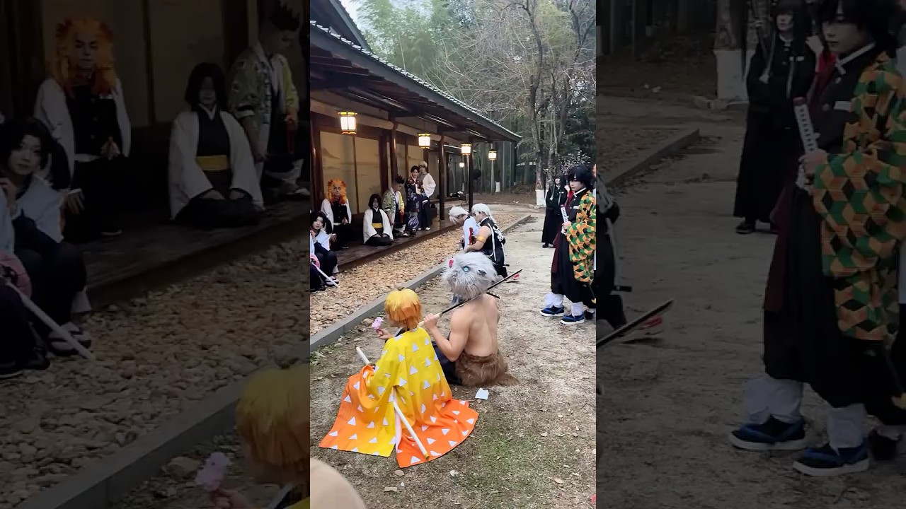 Demon Slayer Corps😊 #anime #game #fyp #demonslayer #tanjiro #zenitsu #tomioka #cosplay #cosplayer