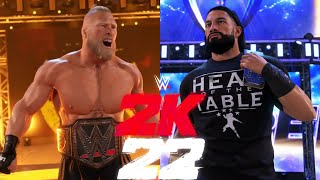 WWE 2K22 ROMAN REGINS VS. BROCK LESNAR GAMEPLAY!