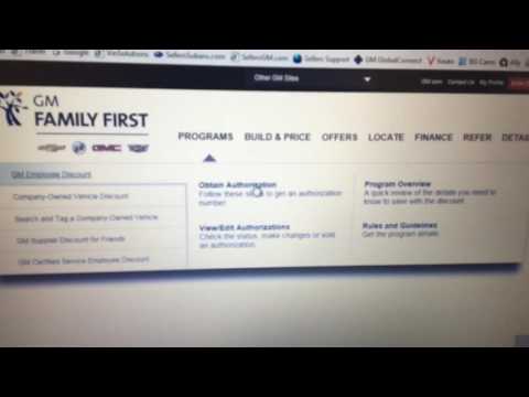 How to Get a GM Discount Authorization Number