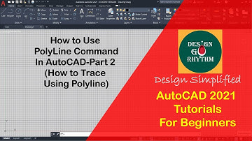 Basics of Polyline command in AutoCAD-Part2 #tracing using polyline in autocad