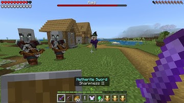 Defending a VILLAGE from RAID on Hard Difficulty (Win or Lose?) | Minecraft