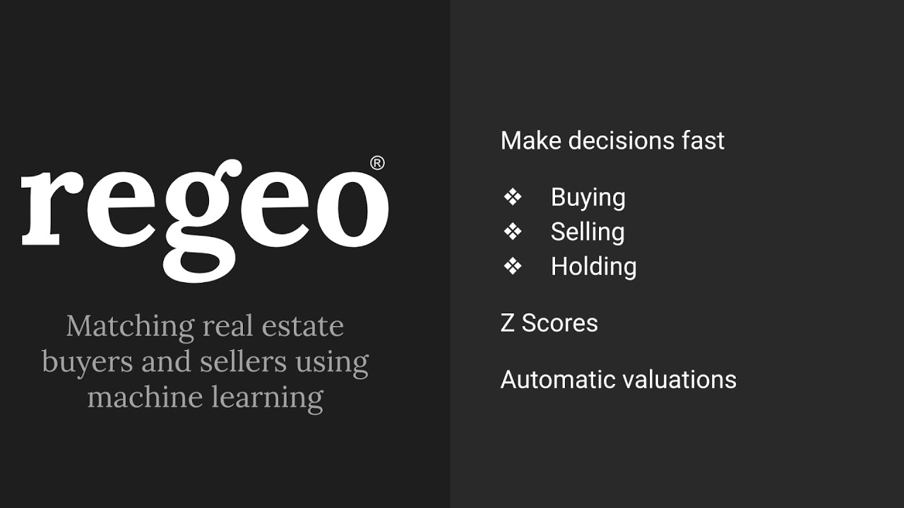 Regeo - real estate machine learning