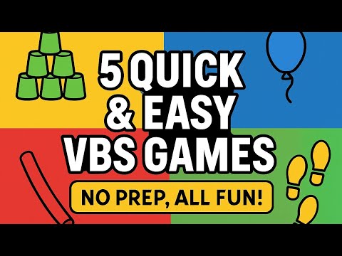 Easy, Low Prep, Low Budget Games for Kids| Kids Ministry and VBS games