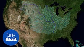 Stunning animation shows every river that feeds the Mississippi - Daily Mail