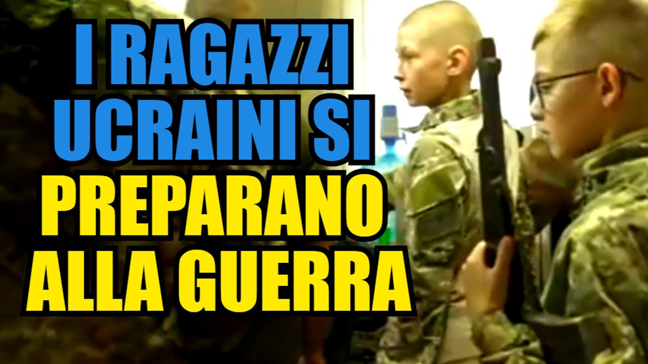 UCRAINA: L'ADDESTRAMENTO MILITARE DEI RAGAZZI