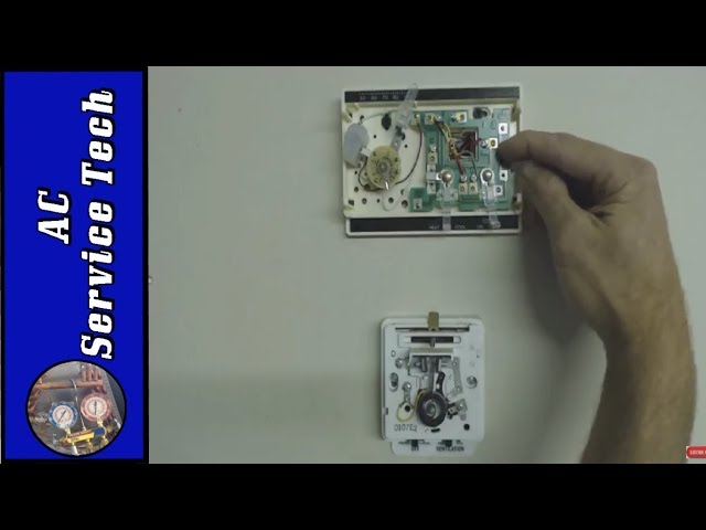 Replacement of 2 Thermostats with 1 New One!- Detailed Heat and AC Tstat  Wiring Installation! - YouTube