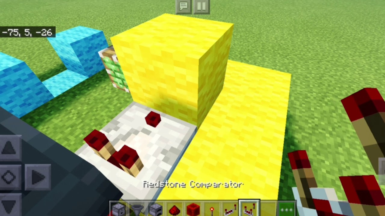 Redstone Key Card How to make a key card door with redstone - YouTube
