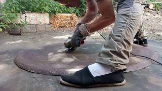 #TEALIONGONG  Making a steel gong 50'