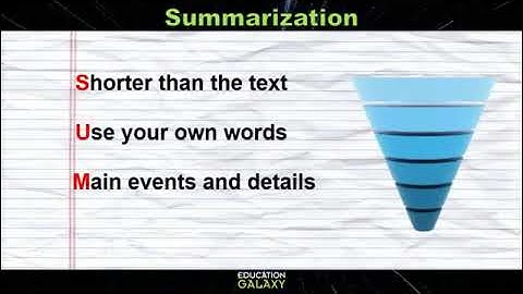 5th Grade - Reading - Summarize and Paraphrase - Topic Overview Part 1 of 2