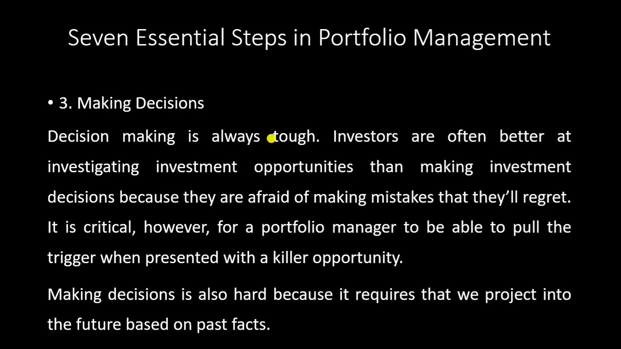Portfolio Management - YouTube
