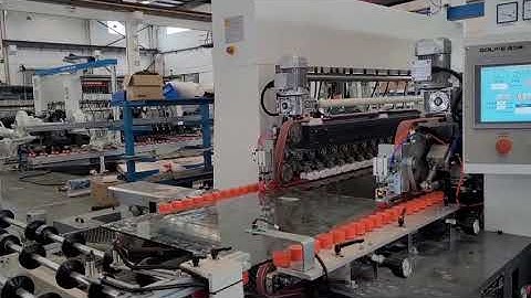 GOLIVE Double Edger Glass Processing Line with Bar Code Reader/Scanner System
