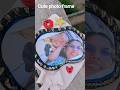 easy and super cute photo frame by molded clay #shorts #trendingshorts #trendingsong #photoframe
