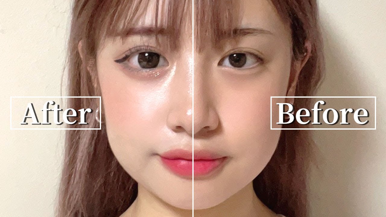 半顔デカ目メイク 裸眼すっぴんからここまで変われる究極の詐欺メイク Youtube