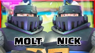 MEGA KNIGHT MADNESS!!! • MOLT & NICK  |  Clash Royale