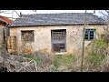 The young couple transformed the dilapidated old house into a romantic garden villa by themselves