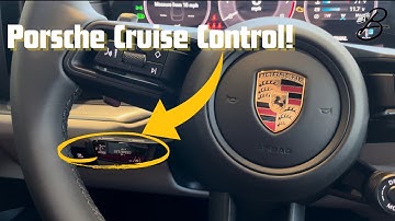 How to use Regular/Adaptive Cruise Control in your Porsche! (All-New Porsche Cayenne)