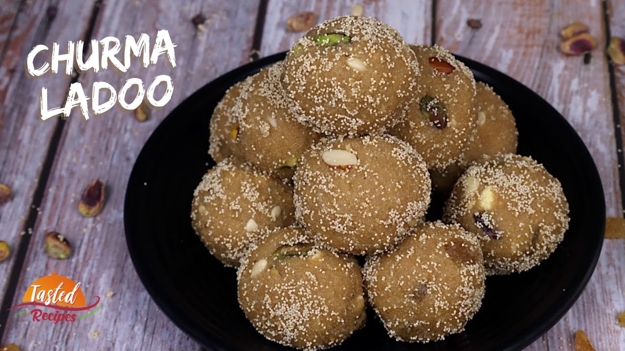 Churma Ladoo Gujarati Recipe by TastedRecipes | Tasted Recipes