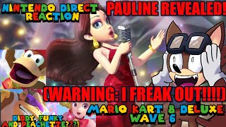 PAULINE, DIDDY KONG, FUNKY KONG, AND PEACHETTE ARE COMING TO MARIO KART 8 DELUXE (LOUD REACTION)