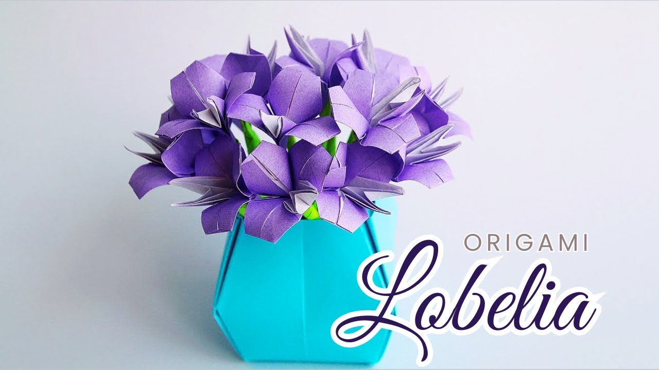 🌸 Origami Flower: LOBELIA (Katrin Shumakov)
