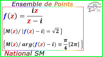 Nombres Complexes - Ensemble de Points - Examen National SM - [Exercice 18]