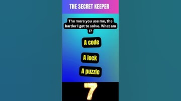 The Secret Keeper Riddle! Can You Unlock It? 🔐🤯 #Shorts  #quiz  #entertainment
