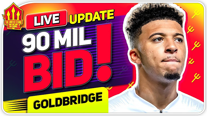 SANCHO 90M BID INCOMING! Man Utd Transfer News