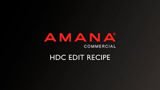 05 - How to Manually Edit Recipes (HDC)