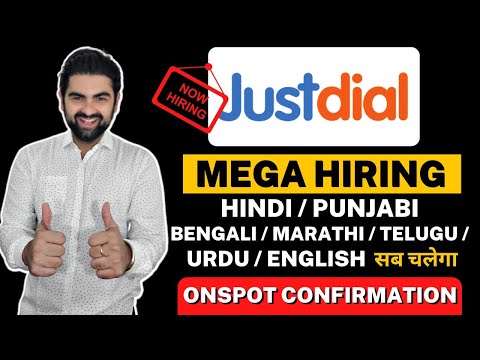 Mega Hiring 2022 | JustDial Recruitment For Freshers | Local Language Required For Job |Latest Jobs