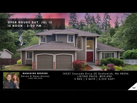 14327 Cascade Dr, Snohomish, WA home video tour
