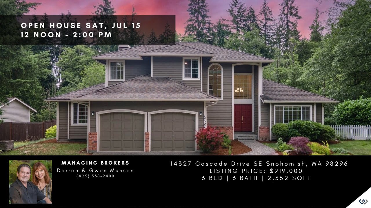 14327 Cascade Dr SE Snohomish WA listed by Darren & Gwen Munson