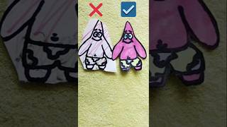 Patrick Star Perfect Cut ✂️#colorful #art #drawing #shortvideo #cute #diy #fun #coloring #shorts #yt