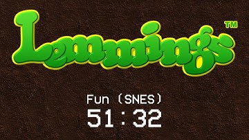 Lemmings (SNES) Speedrun - Fun in 51:32