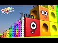 Numberblocks mathlink step squad 1 to 10 vs 1000 to 30000 biggest standing tall numbers pattern