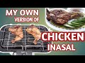 My own version of chicken inasal  tinamari crov