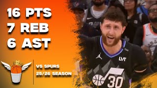 Jusuf Nurkic 16 Points6 Ists Vs Spurs Full Highlights 12272025